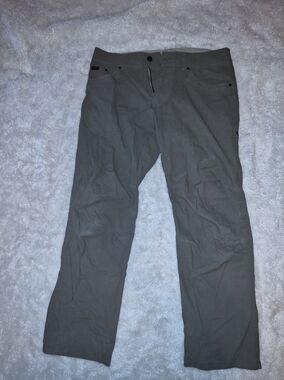 Kuhl Light Gray Utility Pants with Zip Fly